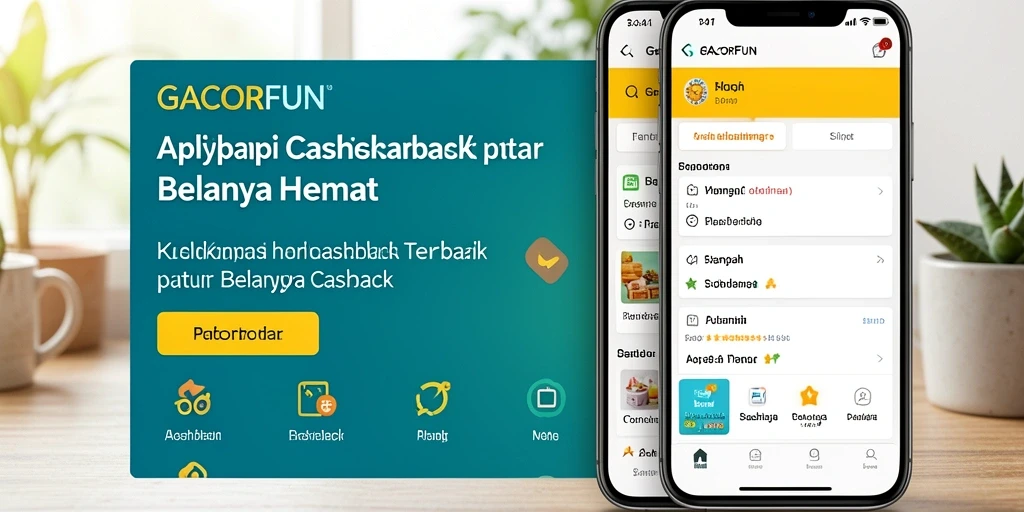 Tampilan antarmuka GACORFUN yang memudahkan pengguna mendapatkan Cashback.