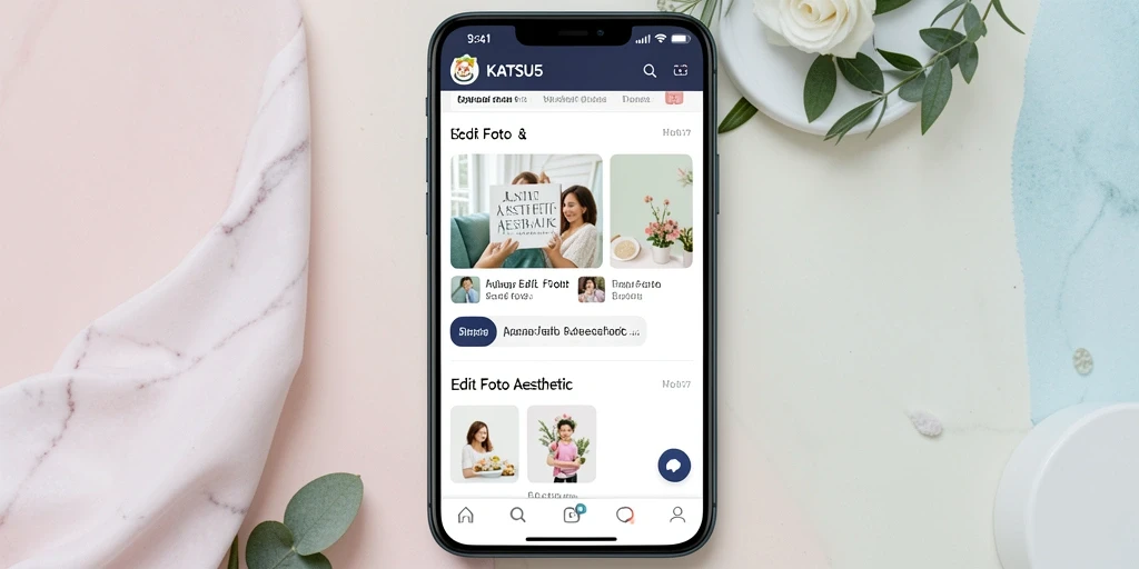 Tampilan antarmuka KATSU5 yang user-friendly dan menarik.