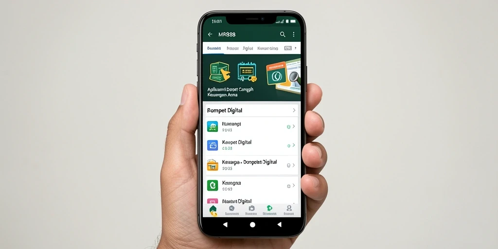 Tampilan antarmuka MR888 yang modern dan mudah digunakan.