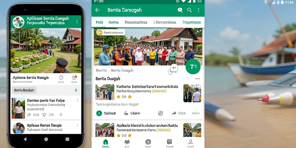 Tampilan antarmuka PT89 yang menarik dan informatif untuk berita daerah.