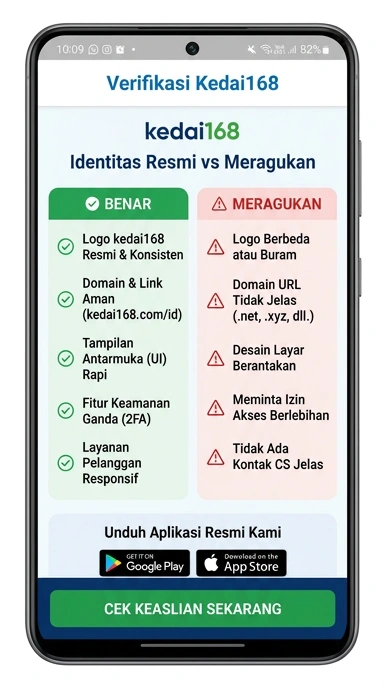 Halaman Resmi Kedai168 untuk Pengguna Android Indonesia